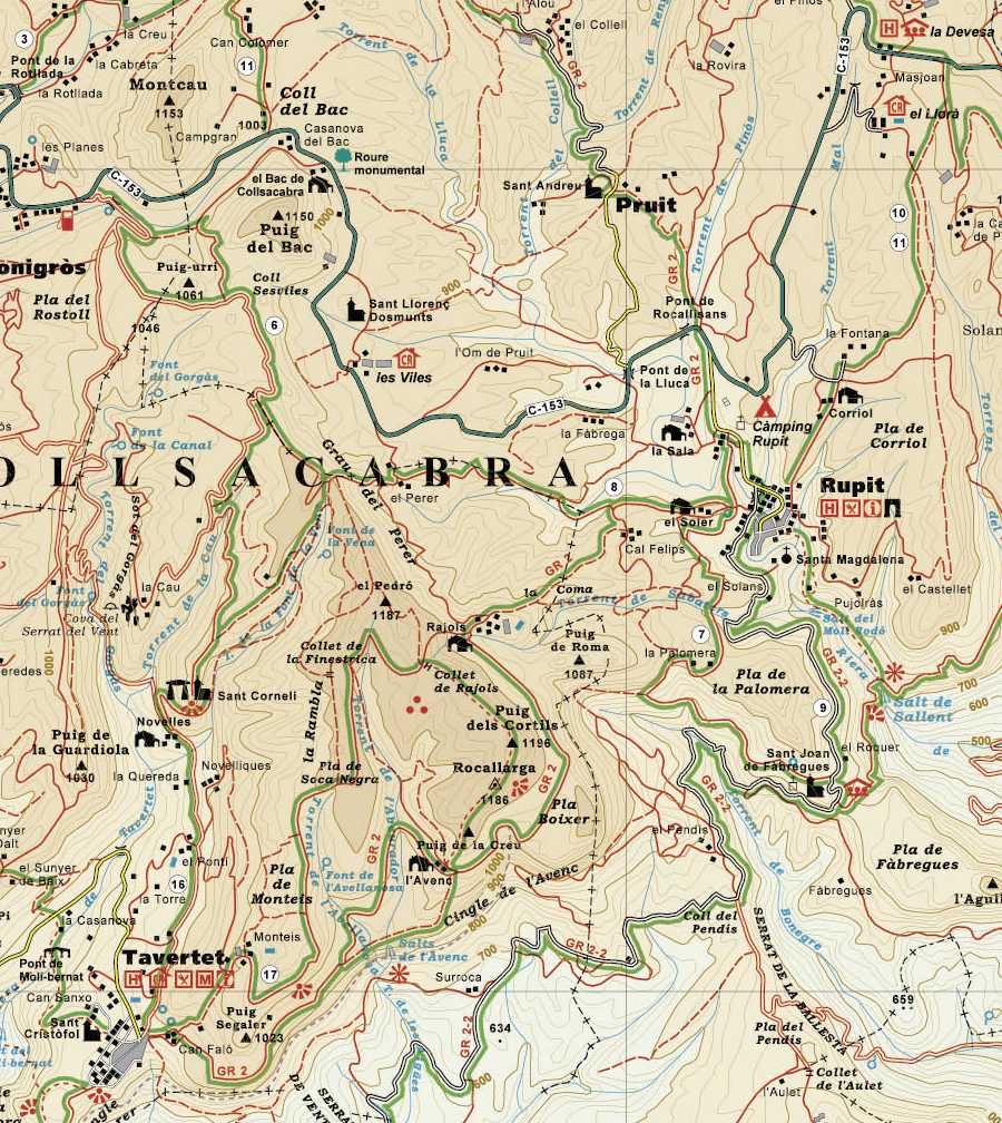 Mapa general de tot el recorregut.